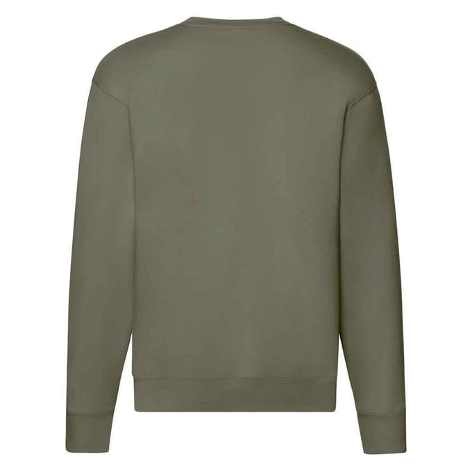 Fruit of the Loom Heren Premium Drop Shoulder Sweatshirt (Klassieke Olijf)