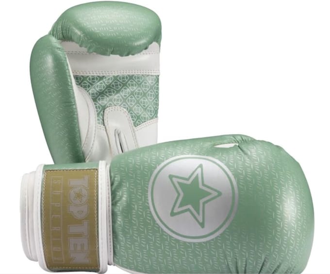 bokshandschoen groen TOP TEN 10OZ