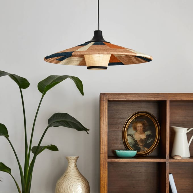 Forestier Parrot hanglamp M, zandkleurig