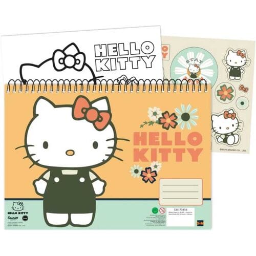 Vamos Hello Kitty Schetsboek-40 Pagina's Incl. Stickervel (Diversen) Nieuw