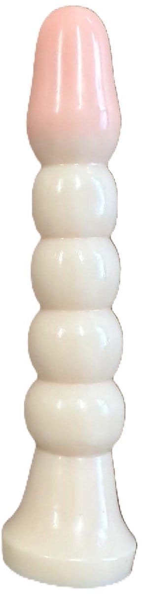 Being Fetish - Anaal Dildo met Ribbels - 14,5 cm - Beige/Roze