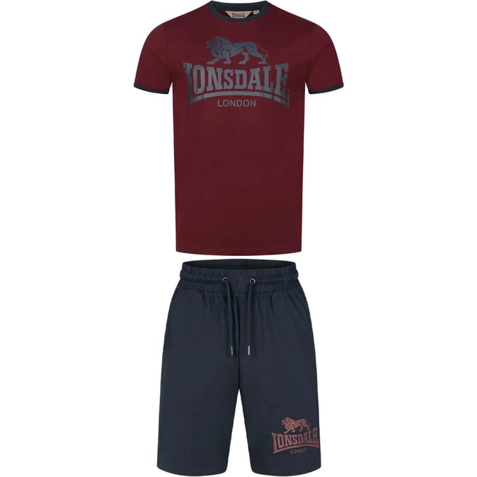 Lonsdale Heren T-shirt & shortset regular fit MIJN
