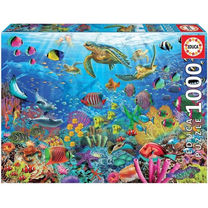 Educa - Puzzel - Schildpadden in het Paradijs - 1000 stukjes - legpuzzel voor volwassenen