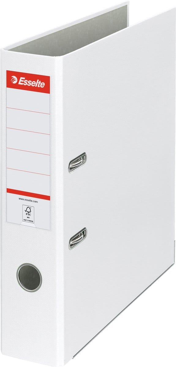 Esselte Eko 11250 - Ordner - A4/75mm - Wit - Duurzaam - Milieuvriendelijk - Stevig