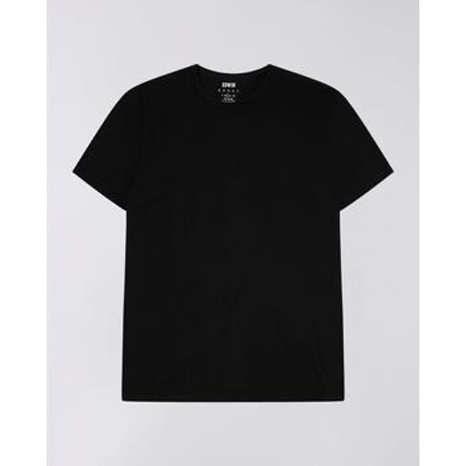 T-shirt Edwin I024965.DOUBLE PACK SS TEE-89.EN BLACK