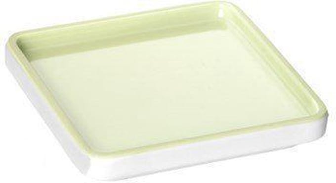 Pantone Serveerschaal - S - Vierkant - 8 x 8 x 1,3 cm - Butterfly 12-0322 - Groen