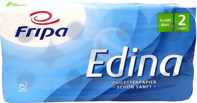 Fripa toiletpapier Edina, 2-laags, hoogwit