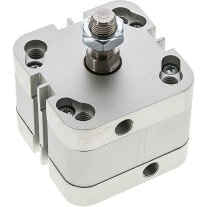 ISO 21287 Compacte Dubbelwerkende Cilinder 50-10mm - Magnetisch - Mannelijke Stang