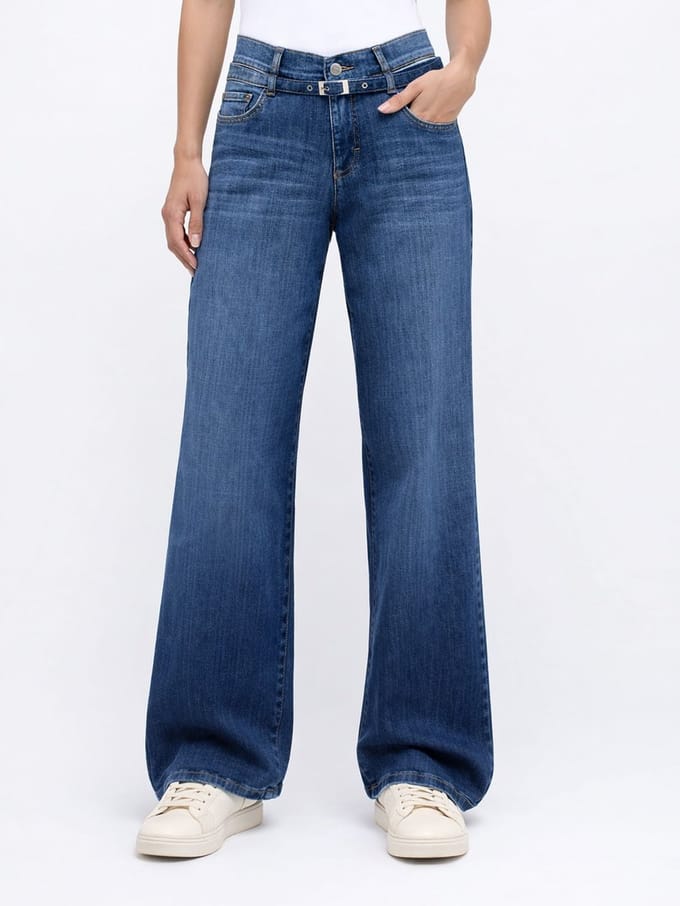 Angels Jeans - Broek - LIZ BELT jeans 3502565 maat W38 X L30