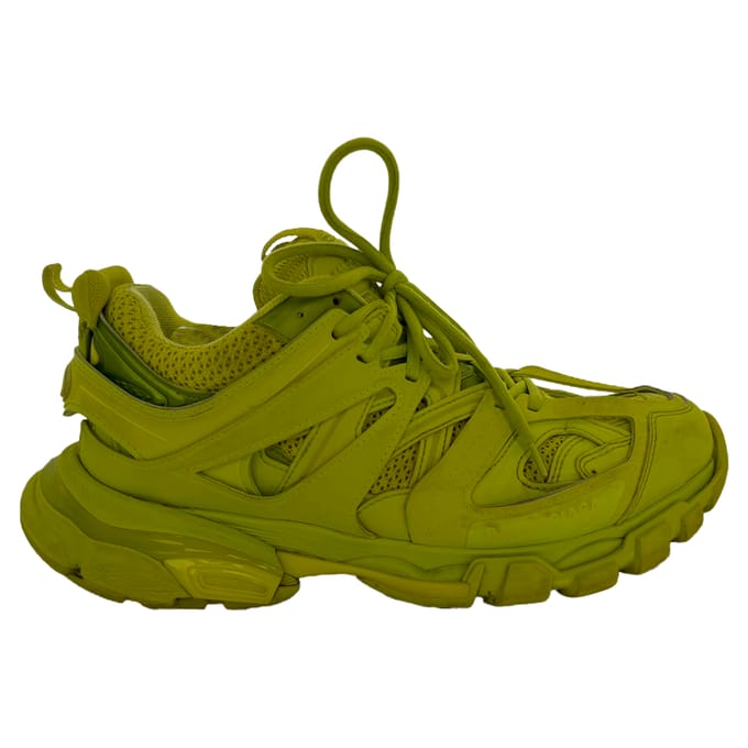 Balenciaga Track sneakers in neongeel polyurethaan