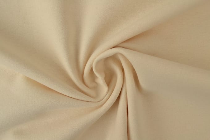 10 meter molton stof - Champagne - 100% katoen - Molton stof op rol