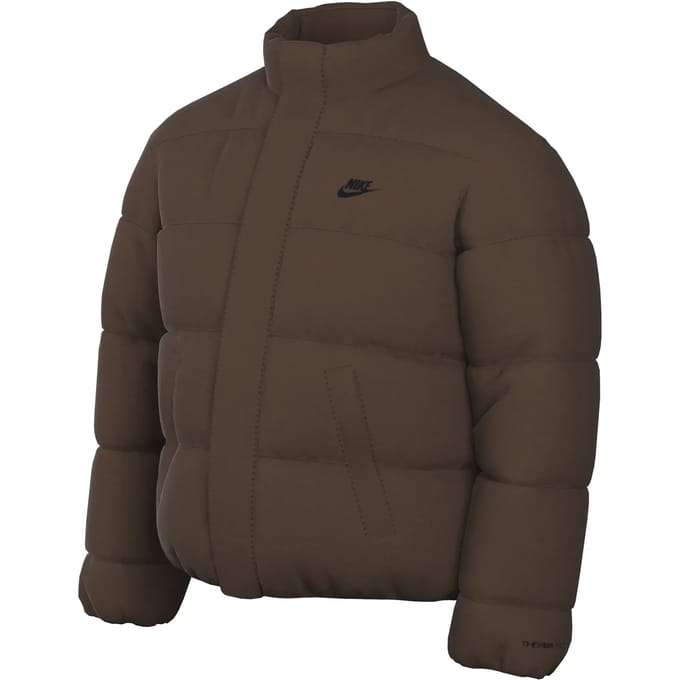 Sportkleding oversized pufferjack voor heren Cacao Wow/zwart