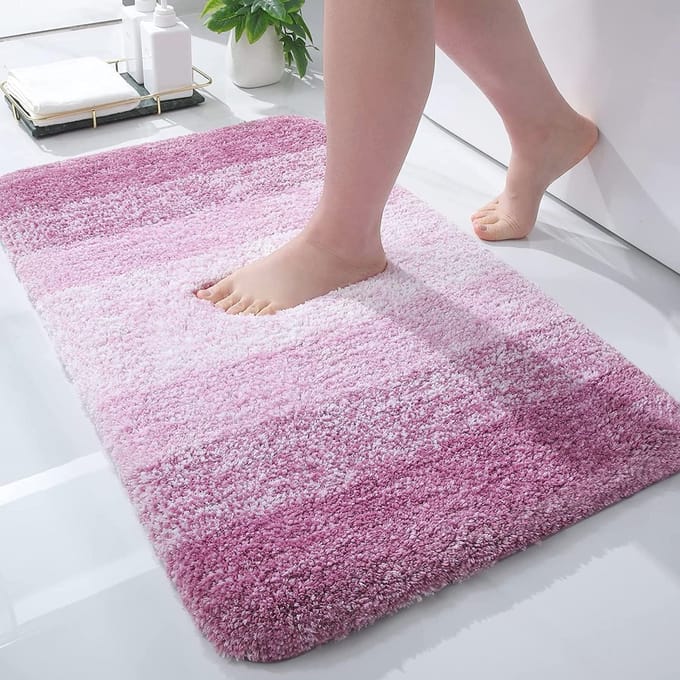 Antislip microvezel badmat 40 x 60 cm - Super absorberend, machinewasbaar en extra zacht
