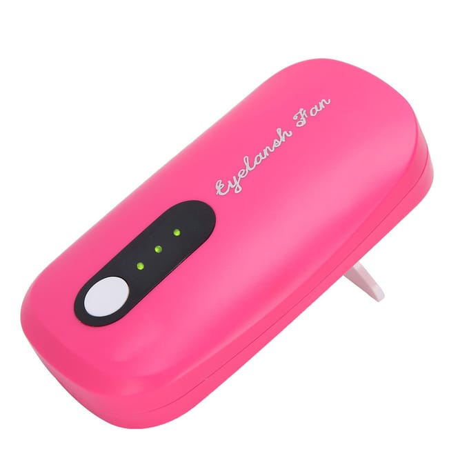 Mini ventilateur sèche-cils rechargeable par USB pour greffe de cils, extension de colle, ventilateur de séchage, rose rouge blanc