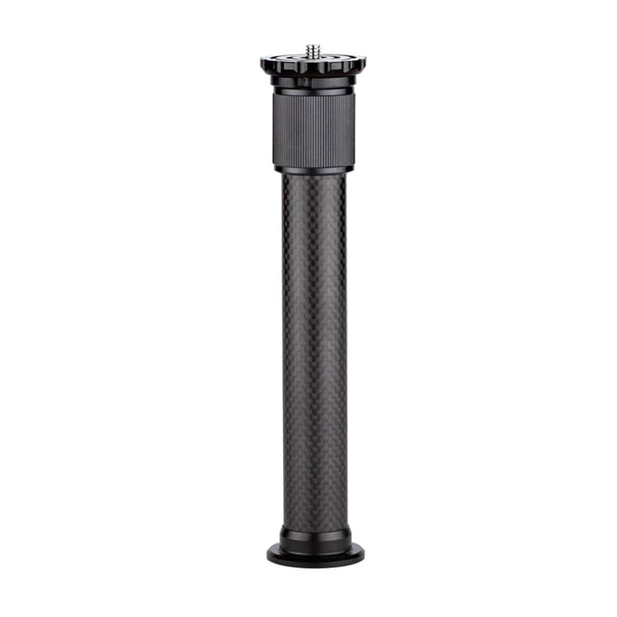 Universele koolstofvezel statief verlengstok 2-delige uitschuifbare staaf Max. Hoogte 32cm/12.6in met zwart