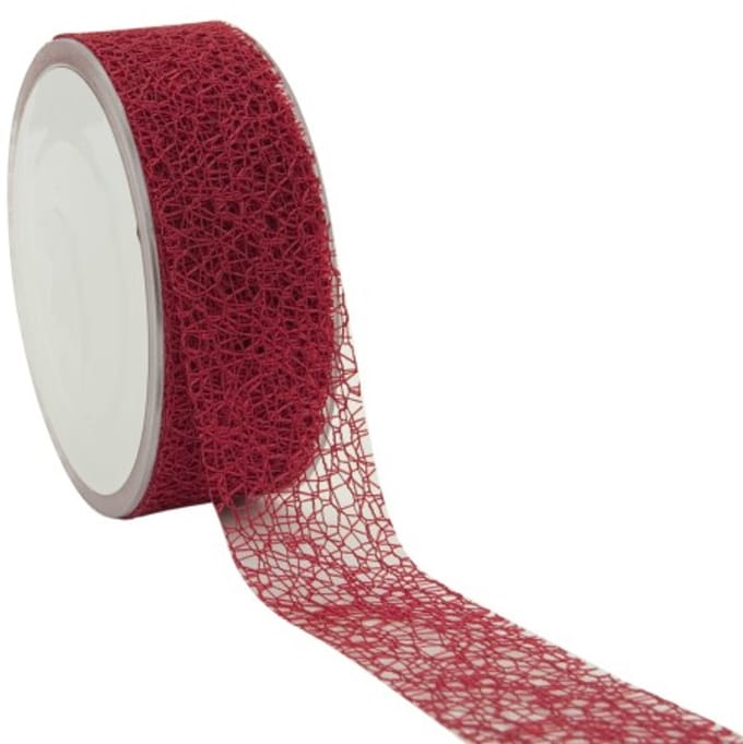Crispy lint Honeycomb Burgundy 38mm 20m