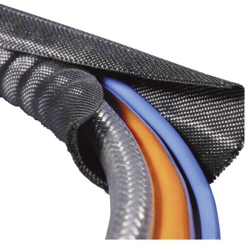 HellermannTyton 170-01005 Twist-In 25 Gevlochten slang Zwart Polyester 19 tot 25 mm per meter