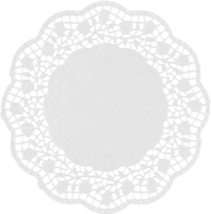 8x 250 Druppelvangers rond Ø 12 cm wit