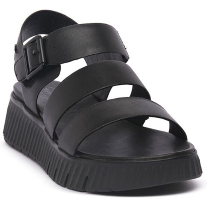 Sandalen met sleehak Jana BLACK SANDAL