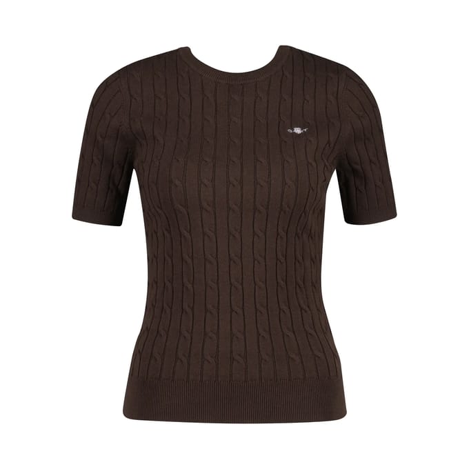 Korte mouwen stretch trui dames Gant