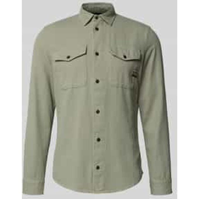 G-STAR Marine Slim Shirt l\s Heren Overhemd - lt orphus gd