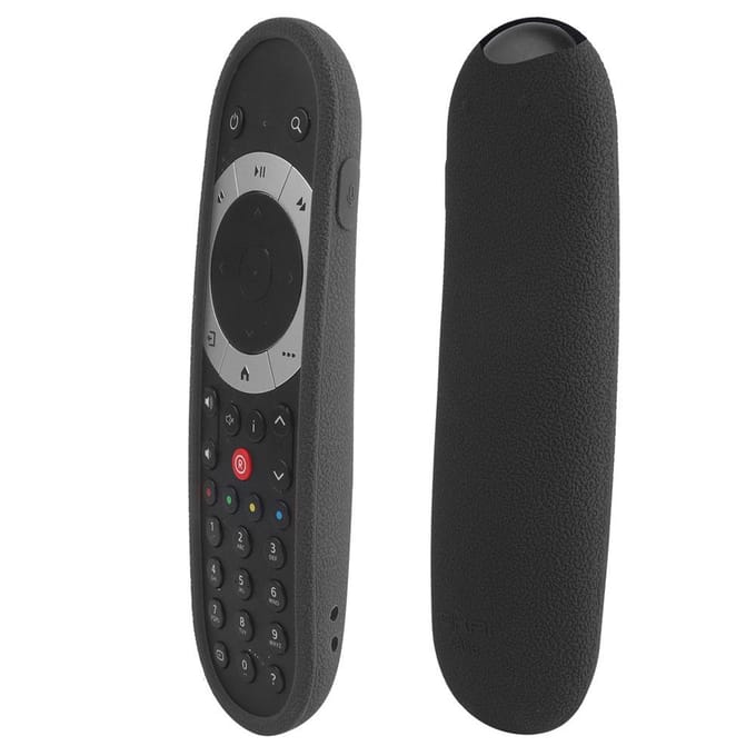 Remote Control Case TV Silicone Anti slip Cover Skin for SKY Q TV Remote Controller(Black) black