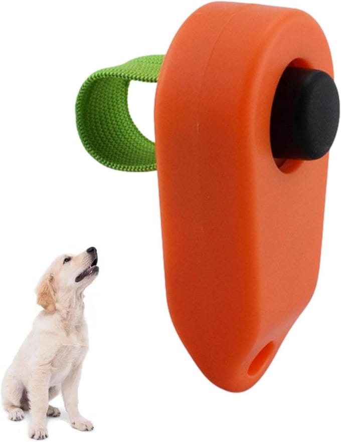 Training Clicker - Huisdier Clicker - Gedragstraining Huisdier - Helder Consistent Geluid - 8 x 1.7 x 8 cm - Grijs