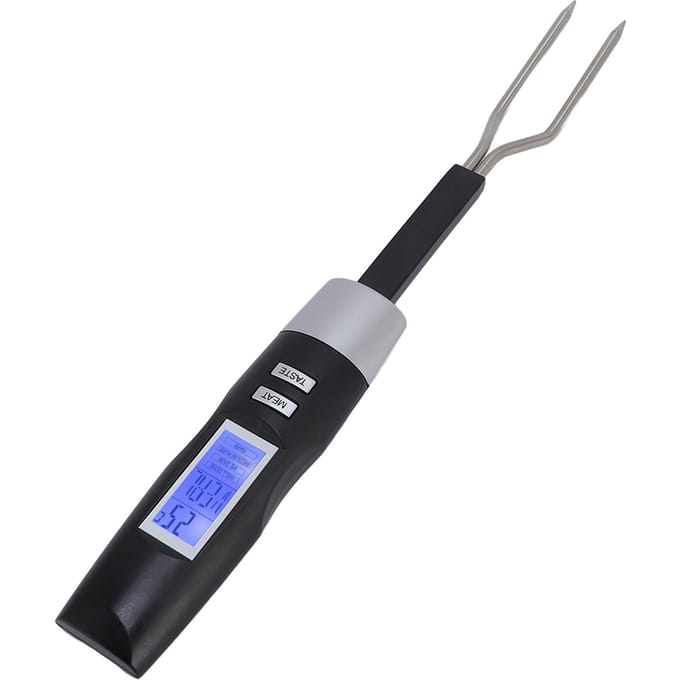 Digitale Temperatuurvork IP67 Waterdicht Direct Afleesbare Vleesthermometer Vork BBQ Benodigdheden black
