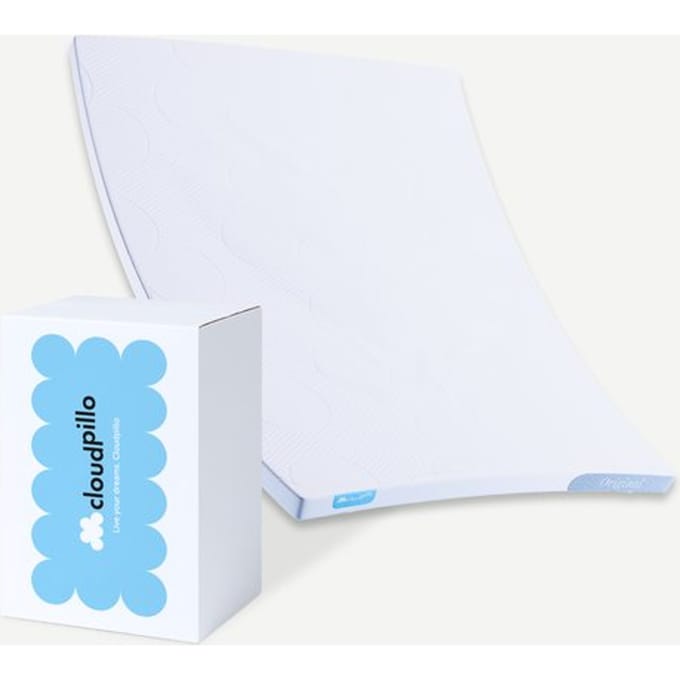Cloudpillo Original Topper 90x200 - Topdekmatras - Adaptive Support laag - 4-Seizoenen - Voorzien van Elastieken - Matras topper