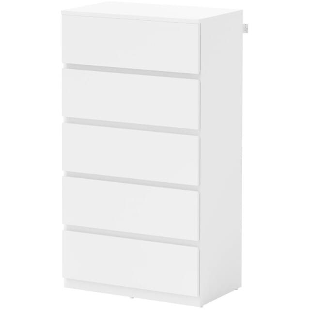 4goodz Ladenkast greeploos met 5 laden 33x55x100 cm hoogglans