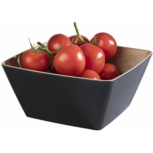 GGM Gastro (6 Stück) Schale - FRIDA - Melamin - 3,5 Liter - eckig - Schwarz