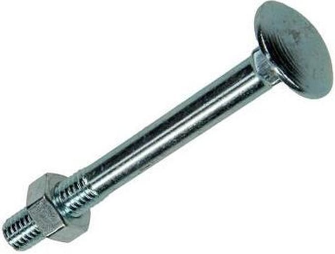 8X SAM Houtbout + moer verzinkt  M6x30mm D1 816320