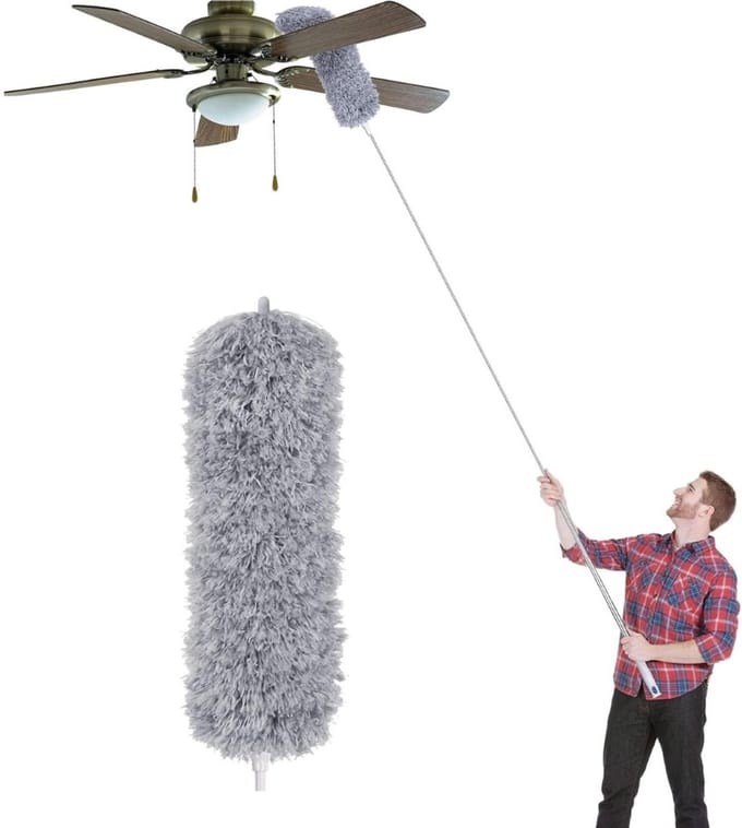 CLVP® Telescopische Plumeau - Ragebol – Uitschuifbaar - Microvezel