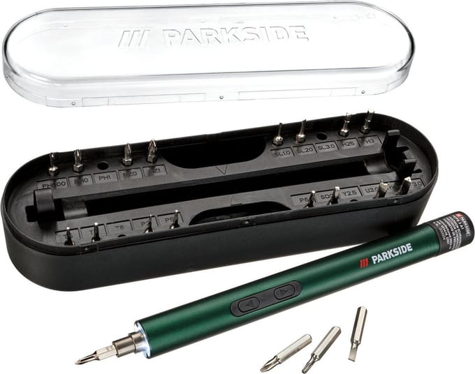 PARKSIDE® Elektrische precisie schroevendraaier - Schroeven - Incl. 20 bits