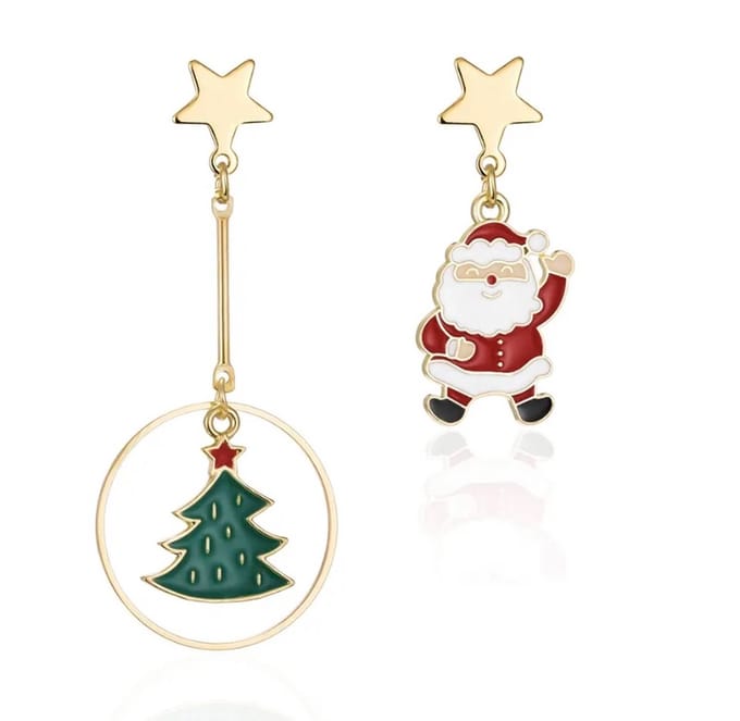 Jomide Oorbellen Kerst - Goudkleurig - 3