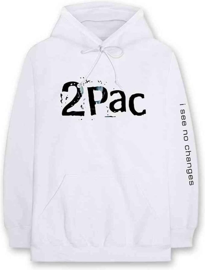 Tupac - I See No Changes Hoodie/trui - 2XL - Wit