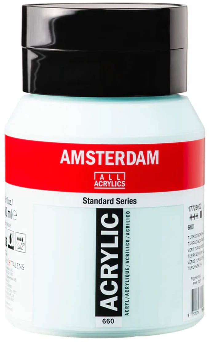 Amsterdam Standard Series Acrylverf - 500 ml - (660) Turkooisgroen Licht