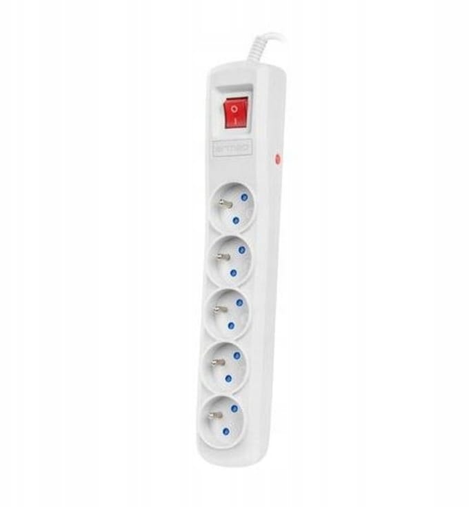 Armac ARC5 Serie - Stroomverdeler - 5 Uziemingen - 5m - Grijs