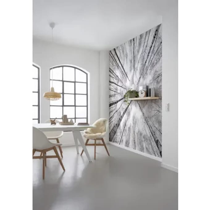 Fotobehang Weiss - Blauw - Zwart - 2,80m X 450cm