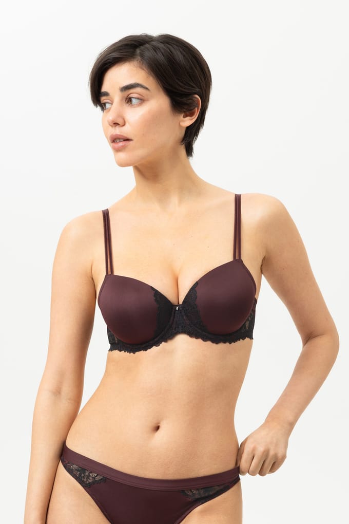 Bi-stretch-beha | Full cup Serie Luxurious Hot Maroon