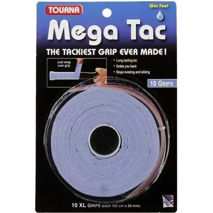 Set van 10 tennis overgrips Tourna Mega Tac