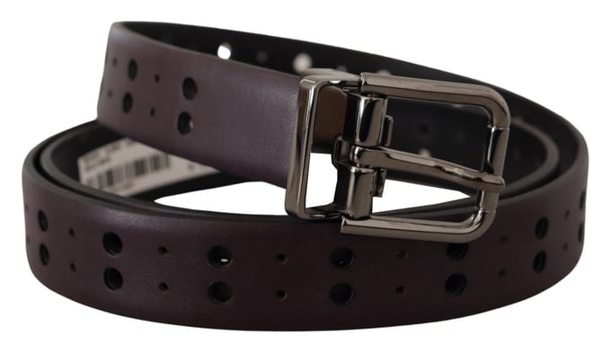 Leren Riem Bruin Geperforeerd