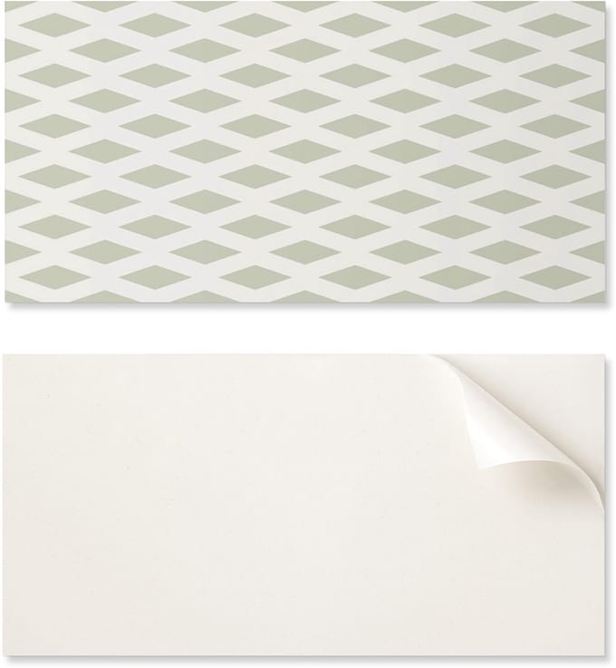 Zelfklevend vinyl woondecoratie-element 120x60 cm met ruitpatroon