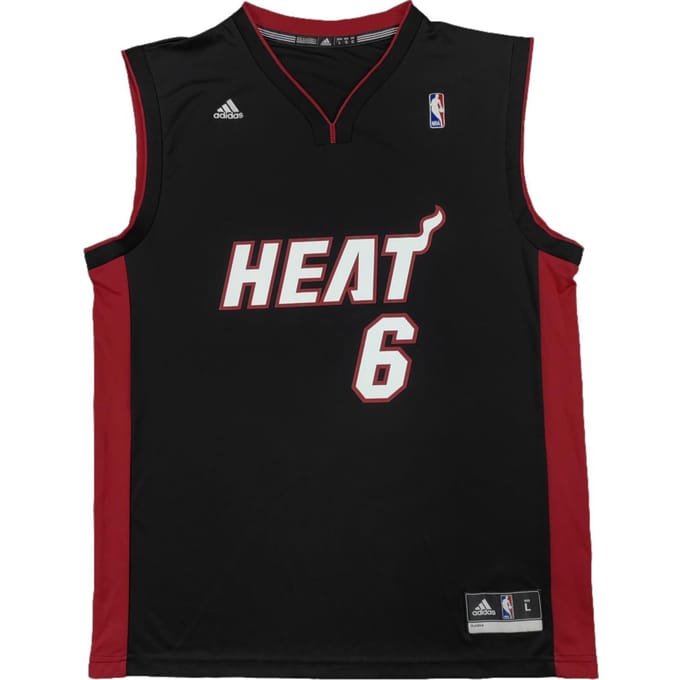 Adidas LeBron James Miami Heat Comfortabel Zacht Mouwloos Bedrukt Basketbalshirt Heren jersey Zwart 7818A-314-AEB1382 M brown