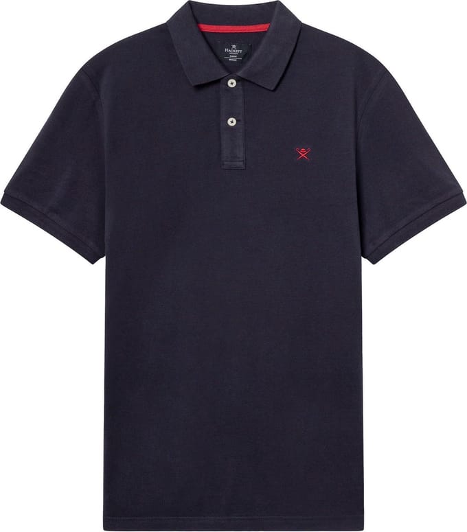 Hackett - Polo Donkerblauw - Slim-fit - Heren Poloshirt Maat M