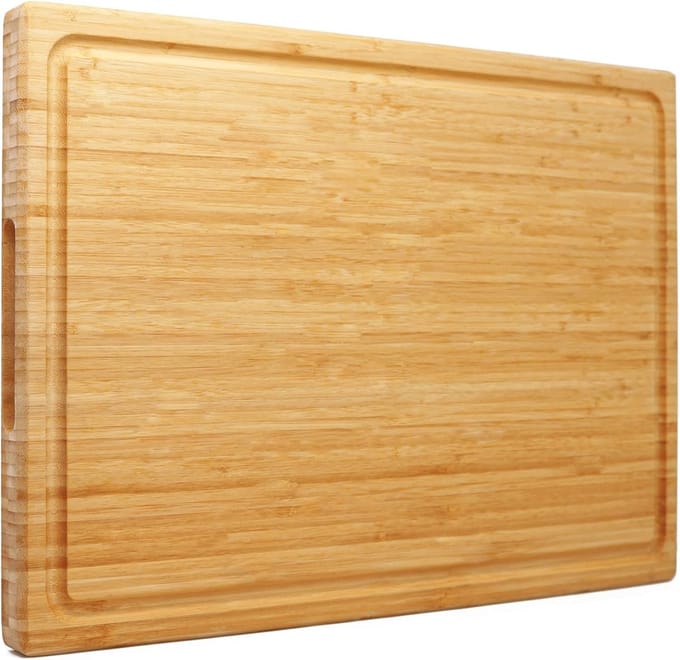 Groot Bambus Snijplank met Saftrille - 61 x 40,6 x 3,2 cm