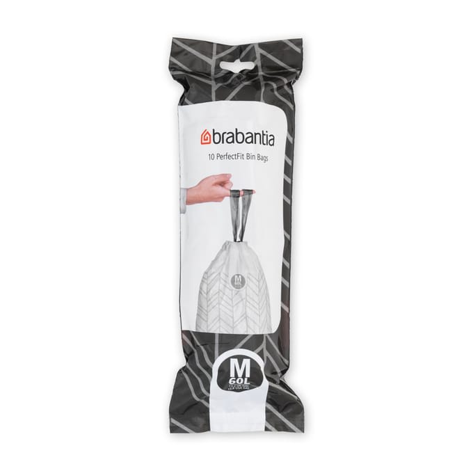 Brabantia PerfectFit Afvalzak met trekbandsluiting - 60 l - Code M - 10 stuks