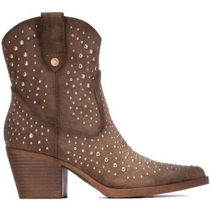 Xti Dames Enkellaars | Taupe | Maat: 36