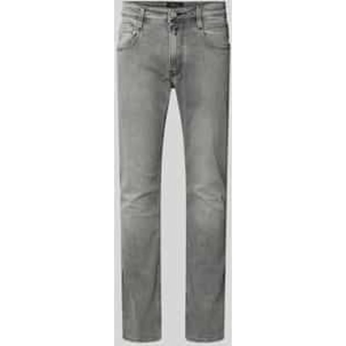 slim fit jeans met steekzakken model 'Anbass'
