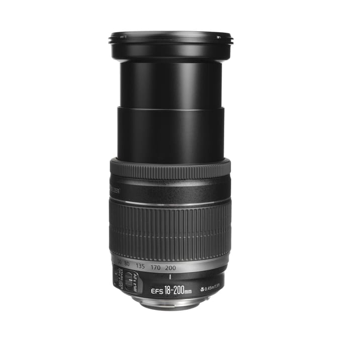Canon EF-S 18-200mm f3.5/5.6 IS Zoomlens zwart